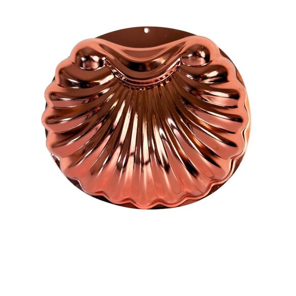 Copper Clam Seashell Mold Wall Mount Art VTG Decorative Beach House Kitchen Deco - Picture 10 of 10